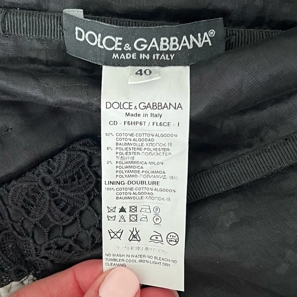 Dolce & Gabbana Black Lace Dress - Picture 3 of 4
